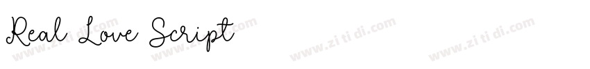Real Love Script字体转换